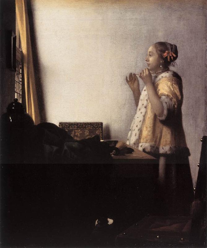 Jan Vermeer Woman with a Pearl Necklace